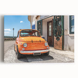 Black and white stretched canvas of the Amalfi Coast, ideal for kitchen wall art or bedroom ambiance.