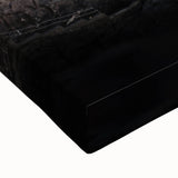 Black and white landscape art painting of Cinque Terre on stretched canvas, ideal for bedroom decor.