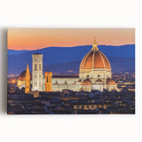 Black and white stretched canvas of Florence scenery, ideal for kitchen wall art or bedroom ambiance.