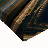 Large art of a Milan landscape in black and white on stretched canvas, suitable for bedroom wall placement.