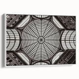 Vintage poster art of Naples, Italy in colorful shades on extra large framed canvas, ideal for living room decor.