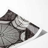 Extra large wall art featuring line art flowers over a Naples, Italy scenery in muted earth tones on a rolled print.