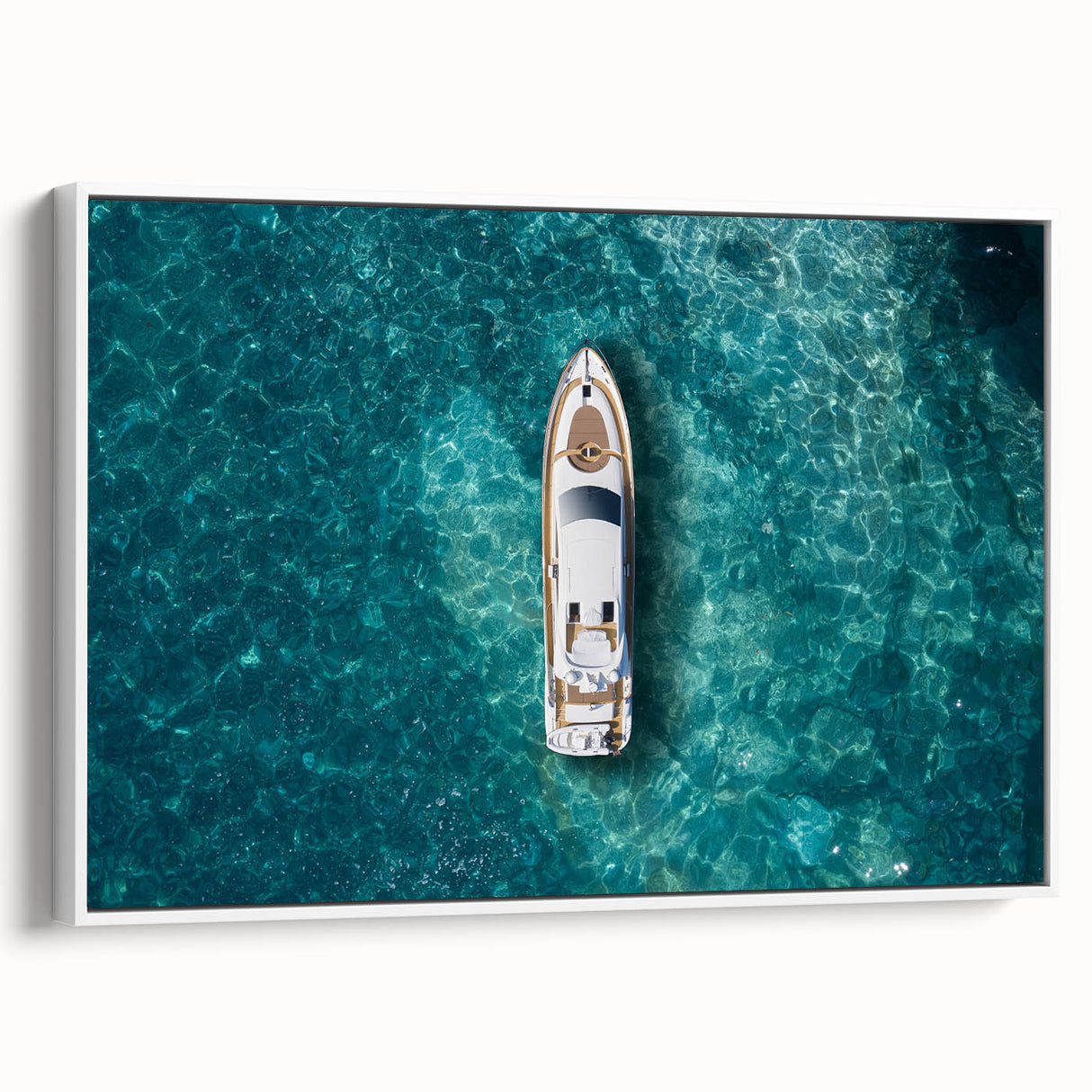 Vintage poster art of Portofino, Italy, featuring colorful buildings on canvas, ideal for large living room walls.