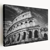 Large Rome cityscape on stretched canvas, featuring muted earth tones, ideal for kitchen wall art.
