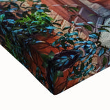 Black and white landscape art painting of Tuscany on stretched canvas, ideal for bedroom wall art.