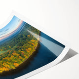 Extra large wall art featuring line art flowers in black on a white background, rolled print format.