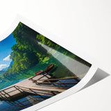 Extra large wall art featuring line art flowers in soft monochrome, printed on rolled canvas.