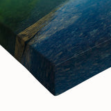 Large art depicting a black and white landscape of Montenegro on stretched canvas, ideal for bedroom wall decor.