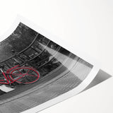 Extra large wall art featuring line art flowers with muted earth tones on rolled canvas, ideal for large living room decor.