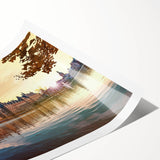 Extra large rolled print of line art flowers in muted earth tones, ideal for large living room wall art.