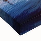 Large art of a black and white Dutch landscape on stretched canvas, suitable for bedroom wall decor.