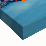 Large art of Lisbon landscape in black and white on stretched canvas, suitable for bedroom wall decor.