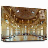 Acrylic print of Porto scenery with vibrant sunset colors, ideal for dining room decor.