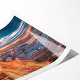 Extra large wall art depicting line art flowers in black on white, rolled print format, suitable for large living room decor.