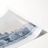 Extra large wall art featuring line art flowers in muted colors on rolled canvas, suitable for large living room spaces.