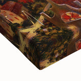 Black and white landscape painting of Sochi on stretched canvas, ideal for bedroom wall art.