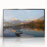 Large art print of a Slovakian landscape in muted earth tones on a framed acrylic, ideal for modern art wall decor.