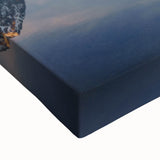 Large art canvas featuring a black and white Slovakian landscape, ideal for bedroom wall decor.