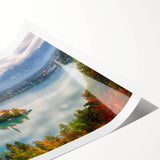 Extra large wall art featuring line art flowers in muted earth tones on a rolled print, suitable for large living room decor.