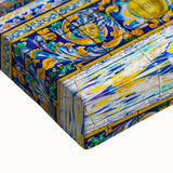 Black and white landscape art painting of Andalucia on stretched canvas, ideal for bedroom wall decor.