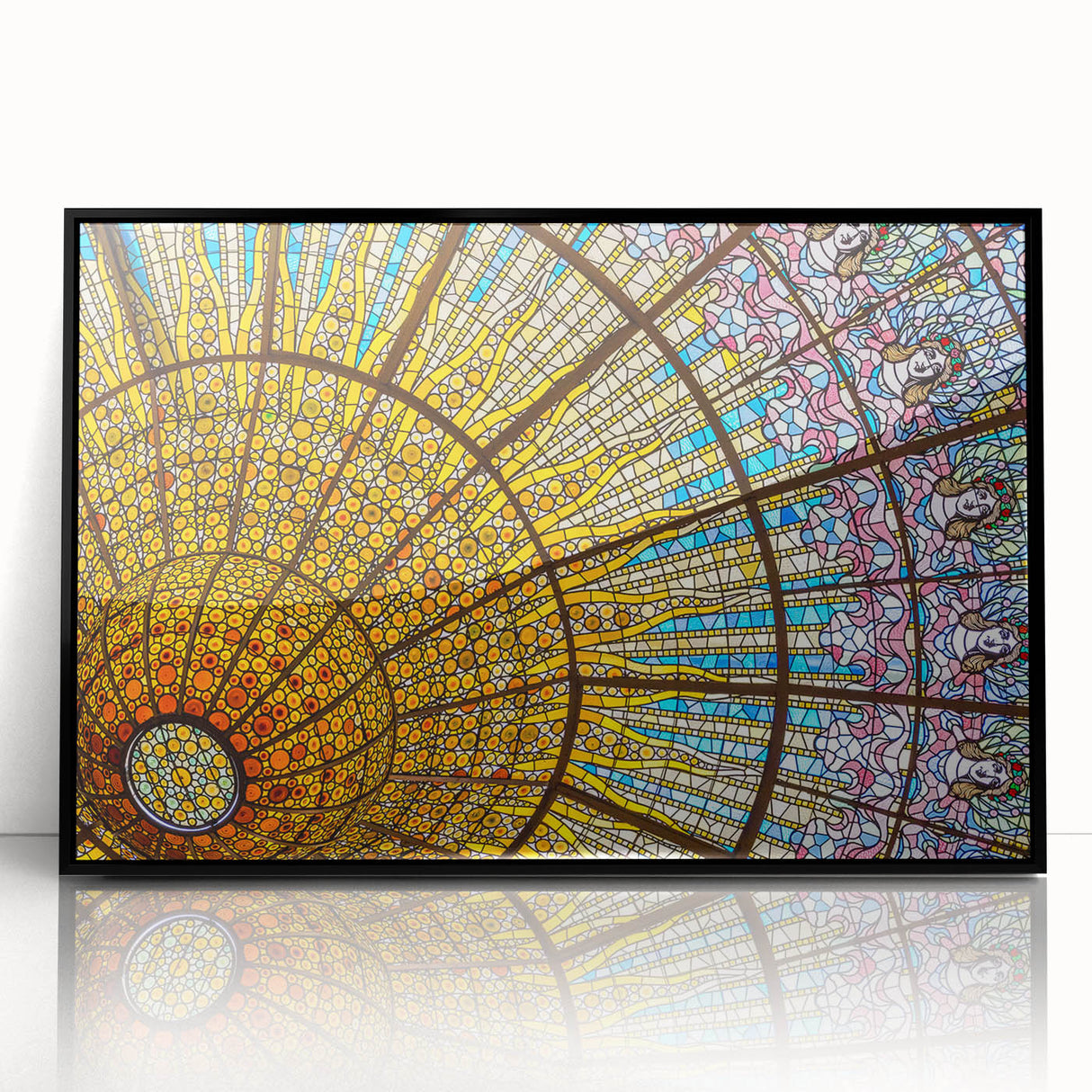 Large abstract wall art depicting Barcelona's skyline in muted gray on framed acrylic, ideal for modern living room decor.