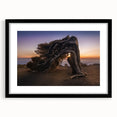 Extra large framed abstract art print depicting colorful, textured scenery of the Canary Islands.