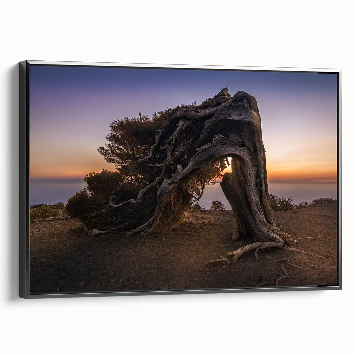 Black and white landscape art painting of a European scenery on framed canvas, ideal for bedroom wall decor.