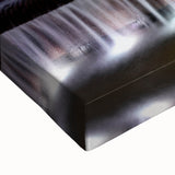 Black and white landscape art painting of Madrid on stretched canvas, ideal for bedroom wall decor.