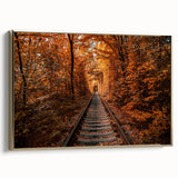 Framed canvas depicting a vintage landscape painting of a Ukrainian scenery in muted gold and black, ideal for bedroom decor.