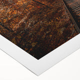 Art deco poster featuring a vibrant European cityscape on a rolled canvas, suitable for dining room decor.