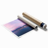 Extra large rolled print depicting a vibrant floral scene in Acapulco, ideal for classy bathroom or large living room decor.