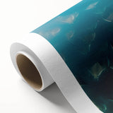 Art deco poster featuring the Baja California scenery in muted earth tones on rolled canvas, ideal for nursery wall art.