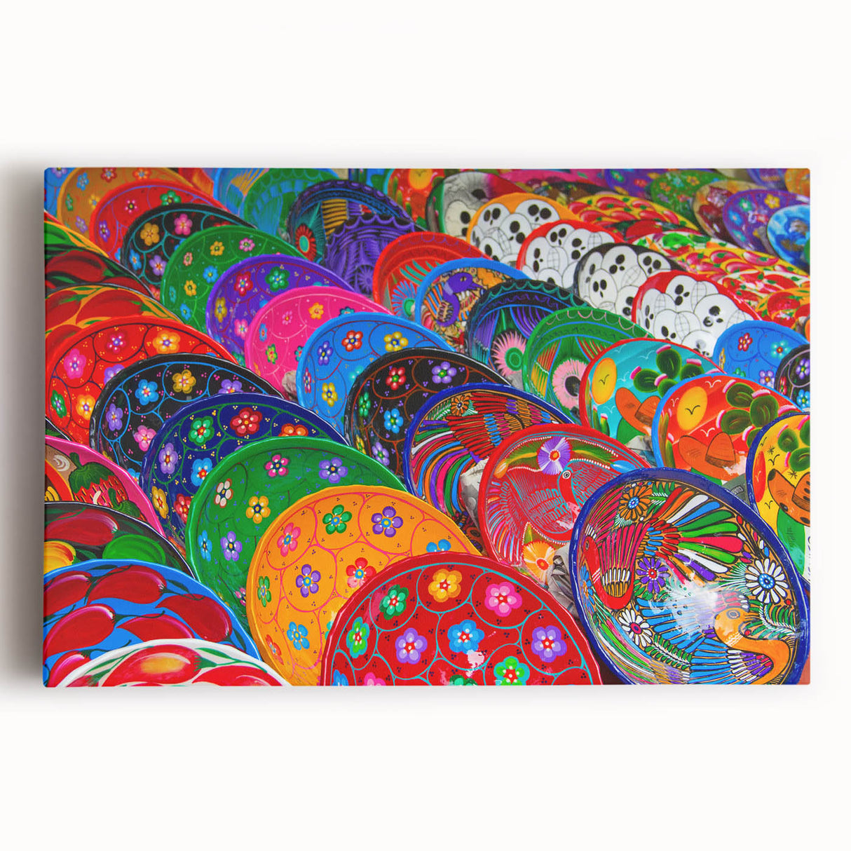 Black and white stretched canvas of Cancun scenery, ideal for kitchen wall art.