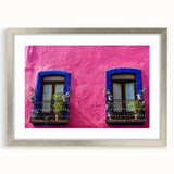 Textured abstract art print of Oaxaca scenery in muted earth tones, framed in silver, ideal for bedroom art.