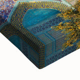 Black and white landscape art painting of Middle Eastern scenery on large stretched canvas, suitable for bedroom wall decor.