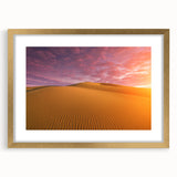 Extra large abstract art print of Dubai skyline in muted gold and beige tones on a textured canvas.