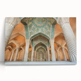 Black and white stretched canvas of a Middle Eastern scenery, ideal for kitchen wall art or bedroom ambiance.