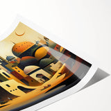 Extra large wall art featuring line art flowers in muted earth tones on rolled canvas, ideal for large living room decor.