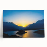 Black and white photograph of Oman scenery on large stretched canvas, suitable for kitchen or bedroom wall art.
