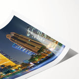 Extra large wall art featuring line art flowers in black on white, ideal for large living room decor.