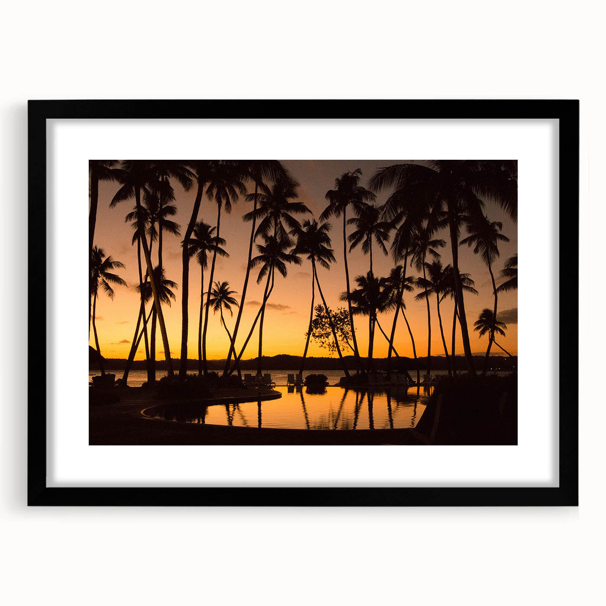Extra large colorful art print featuring abstract textures in vibrant oceanic hues, framed in black.