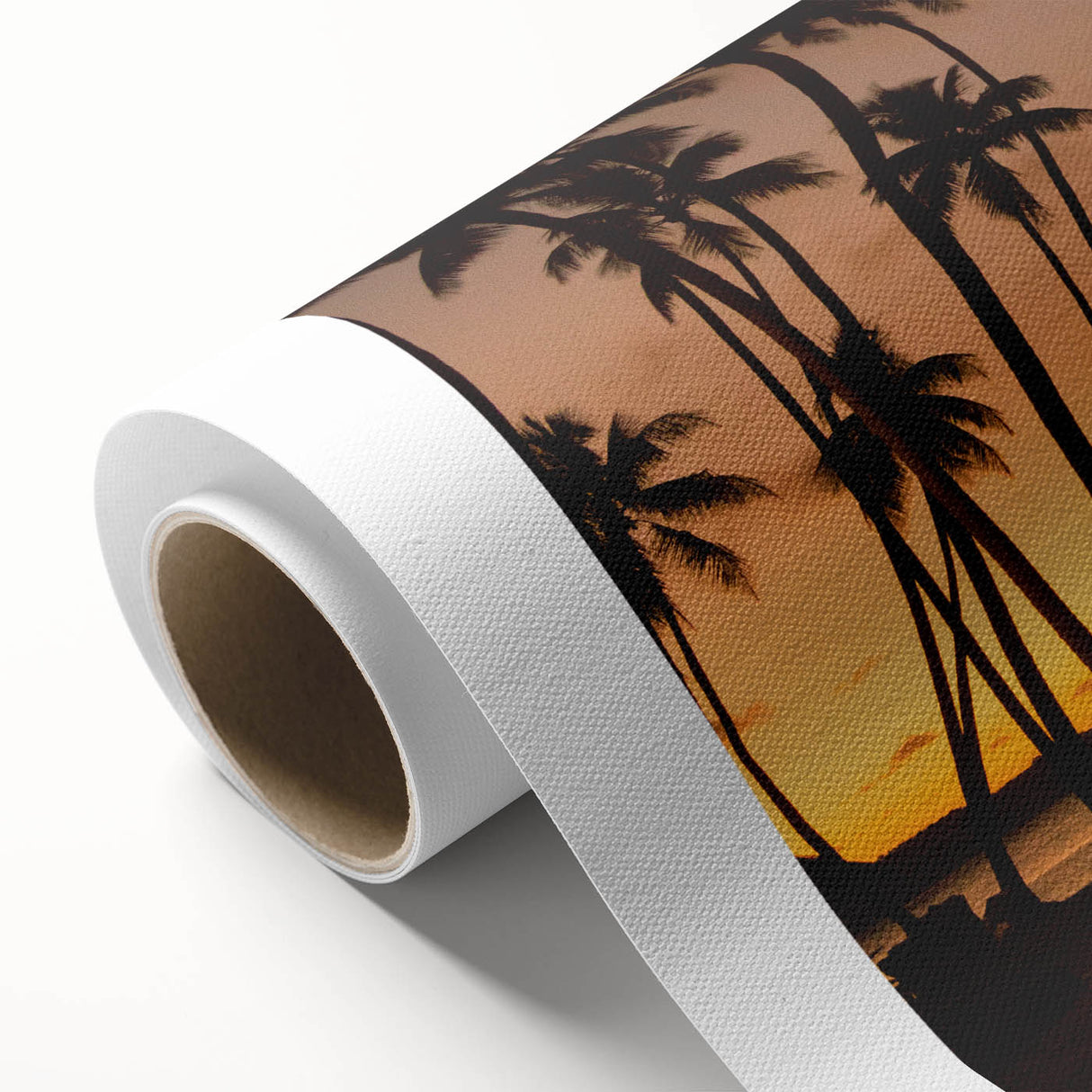 Art Deco style poster of a serene Oceania Fiji scenery on rolled canvas, ideal for nursery wall art.