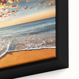 Extra large framed canvas featuring a textured depiction of Bora Bora's landscape in black with vibrant, colorful accents.