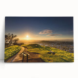 Black and white aerial view of Auckland on stretched canvas, ideal for kitchen wall art or bedroom ambiance.