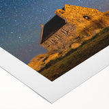 Art deco poster featuring a serene Canterbury, New Zealand landscape on rolled canvas, suitable for dining room or bathroom.