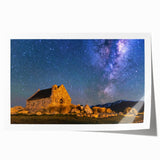 Extra large rolled print of Canterbury, New Zealand scenery with vibrant green and blue tones.