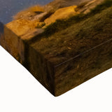 Black and white landscape art painting of Canterbury, New Zealand on large stretched canvas, ideal for bedroom wall decor.