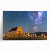 Black and white panoramic photo of Canterbury, New Zealand on stretched canvas, ideal for kitchen wall art or bedroom decor.