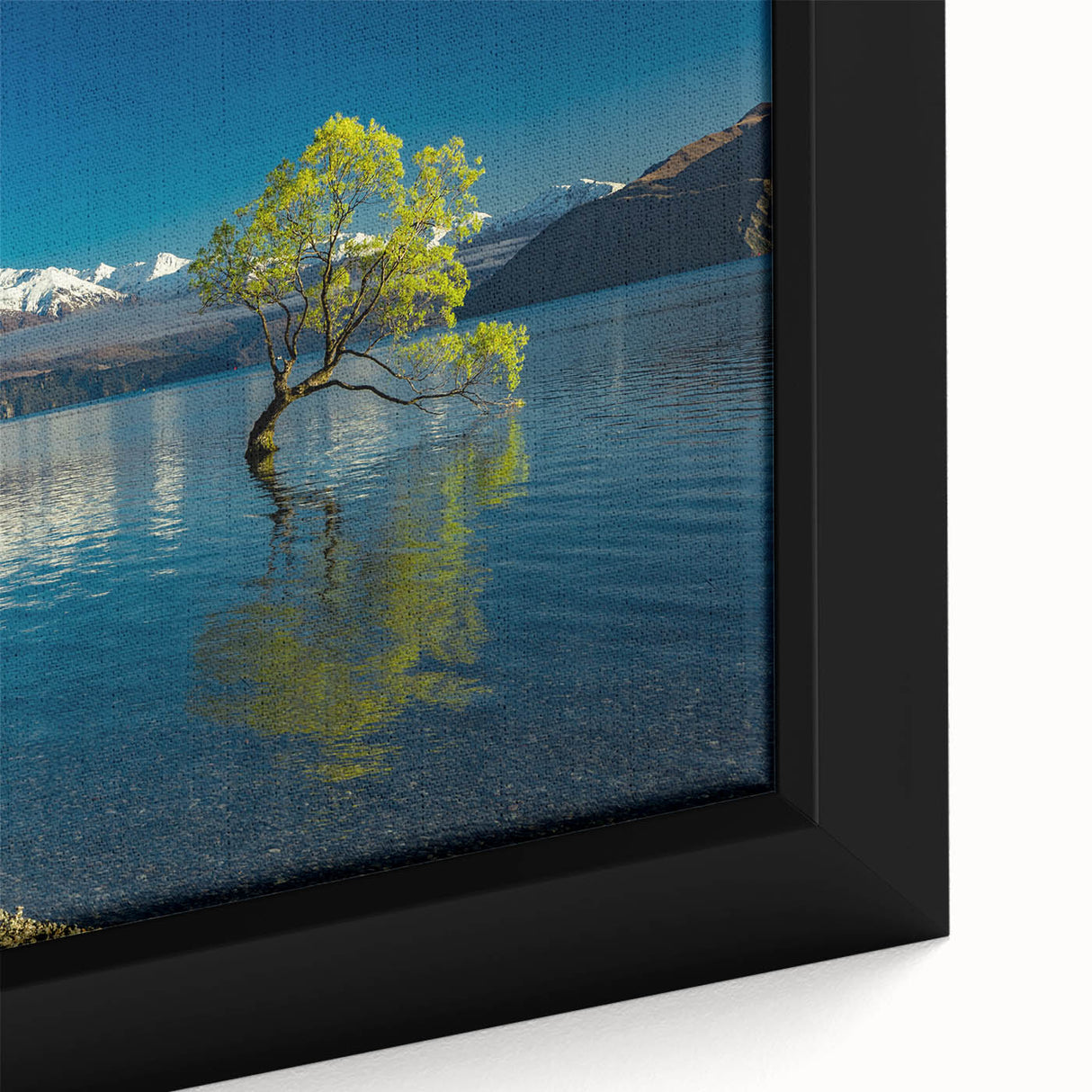 Extra large framed canvas featuring a textured black wall art of Otago, New Zealand, with colorful accents.