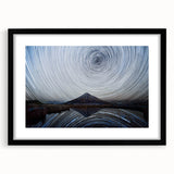 Abstract art print of Taranaki, New Zealand in vibrant colors on a textured, extra large canvas, ideal for living room decor.